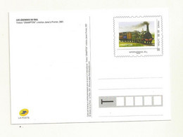 PAP LA  POSTE  CARTE PRE TIMBREE THEME TRAIN CRAMPTON. - Pseudo-officiële  Postwaardestukken