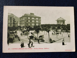 Cartolina Castellammare Di Stabia Piazza Principe Umberto 1900 - Castellammare Di Stabia