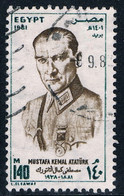 Egypte - 100e Anniversaire De La Naissance D'Atatürk 1148 (année 1981) Oblit. - Gebraucht