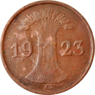 Monnaie, Allemagne, République De Weimar, Rentenpfennig, 1923, Karlsruhe, TB+ - 1 Rentenpfennig & 1 Reichspfennig