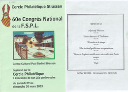 Strassen Congrès FSPL (8.351.5) - Brieven En Documenten