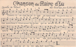 CPA Lot De 5 Cartes Musique - La Chanson Du Maire D'Eu - Paroles Et Partition - Eu