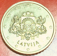 LETTONIA - Latvijas - 2014 - Moneta - Stemma Della Lettonia - Euro - 0.10 - Lettonie