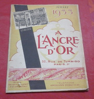 Catalogue à L'Ancre D'Or Maison Du Pêcheur Articles De Pêches 1933 Cannes Hameçons Mouches Cuiller Moulinet... - Jacht/vissen