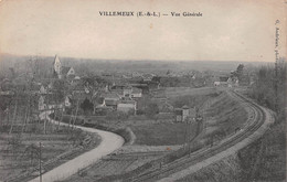 VILLEMEUX-sur-EURE (Eure-et-Loir) - Vue Générale - Voie Ferrée - Villemeux-sur-Eure