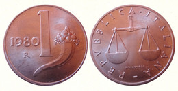 ECCEZIONALE !!! 1 LIRA 1980 " CORNUCOPIA " !!! - 1 Lire