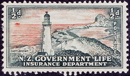 NEW ZEALAND 1947 ½d Grey-Green & Orange-Red Life Insurance SGL42 MH - Sonstige & Ohne Zuordnung