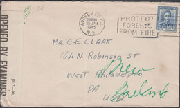 1945. New Zealand. 3 D Georg VI On Cover To USA Cancelled AUCKLAND N.Z. 25 JAN 1945 PROTECT F... (MICHEL 243) - JF430050 - Storia Postale