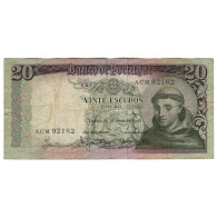 Billet, Portugal, 20 Escudos, 1964-05-26, KM:167a, TB - Portugal