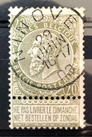 België, 1893, Nr 59, Gestempeld NINOVE - 1893-1900 Fine Barbe