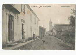 30 Gard  Garons Facteur Rue De Bellegarde 1916 En Fm  Ed Lambert - Autres & Non Classés