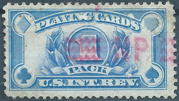 Stati Uniti D'america,United States,U.S.A,Inter.Revenue Stamps PLAYING CARDS,1pack,Used - Fiscale Zegels