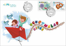 TURKEY / 2022 - (FDC) Kites, MNH - Storia Postale