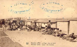 CPA Knocke Sur Mer - Knokke - La Plage Bain De Soleil - Animé - Tampn Jules Delzandre - Knokke