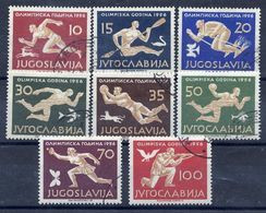 YUGOSLAVIA 1956 Olympic Games, Used.  Michel 804-11 - Usados