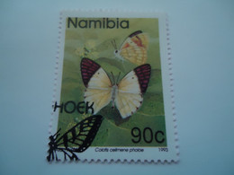 NAMIBIA  USED   STAMPS  BUTTERFLIES - Namibie (1990- ...)