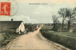 Fontaine Raoul * Route * Village Hameau Estriverde * Moto Ancienne - Autres & Non Classés
