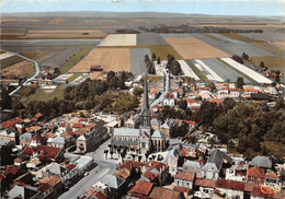 51-MOURMELON-LE-GRAND- VUE GENERALE AERIENNE CENTRE EGLISE - Mourmelon Le Grand