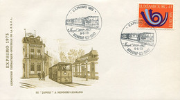 (Luxembourg) Le Tramway De Mondorf Les Bains - Exposition Philatélique - 09/06/1973 - Covers & Documents