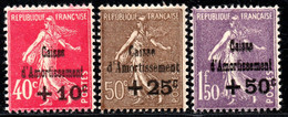 807.FRANCE.1930 SINKING FUND,Y.T.266-268,SC.B35-B37 MH - 1927-31 Cassa Di Ammortamento