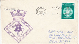 British Antarctic Territory (BAT) 1988 Cover  Ship Visit Herald Ca London 2 NOV 1988 (BAT309) - Covers & Documents