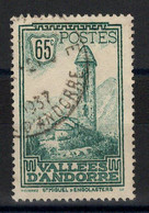 Andorre - YV 36 Oblitéré 1937 , Cote 58 Euros - Oblitérés