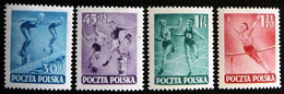 (dcos-407)  Poland  -  Pologne  -  Polen          Mi 750-53   Yv  654-57       MNH   1952 - Unused Stamps