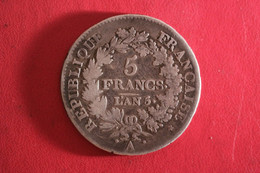 France - 5 Francs An 5 A Paris Union Et Force 6590 - 1795-1799 French Directory