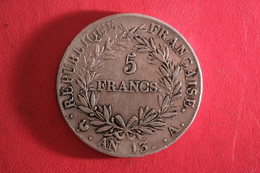 France - 5 Francs An 13 A Paris Napoléon Ier 6578 - 5 Francs