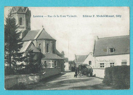 * Lombise - Lens (Hainaut - La Wallonie) * (Editeur F. Michel - Monart, Silly) Rue De La Gare Vicinale, Animée, Cheval - Lens