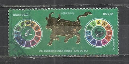 BRAZIL 2009 - CHINESE NEW YEAR - YEAR OF THE OX - POSTALLY USED OBLITERE GESTEMPELT USADO - Usati