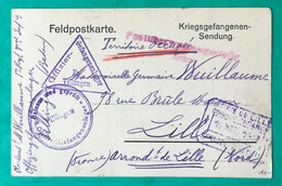 France Divers Griffe Et Cachet Sur Feldpostkarte, Mention Manuscrite "TERRITOIRE OCCUPE" - 22.2.1917 - (C106) - 1877-1920: Période Semi Moderne