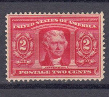 Etats Unis 1904 Yvert 160 * Neuf Avec Charniere. Thomas Jefferson. Centenaire De L'achat De La Mouisiane à La France - Unused Stamps