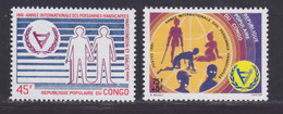 CONGO N°  631 & 632 ** MNH Neufs Sans Charnière, TB (D8005) Année Des Personnes Handicapées - 1981 - Ungebraucht