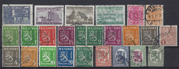 FINLANDE - LOT TIMBRES OBLITERES - Collections