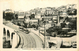 Marseille * La Corniche * Pont De La Fausse Monnaie * Tramway Tram - Non Classés