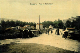 Chalabre * La Vue Du Pont Neuf * Cpa Toilée Colorisée - Autres & Non Classés