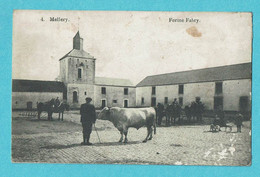 * Mellery - Villers La Ville (Brabant Wallon) * (nr 4) Ferme Fabry, église, Unique, Zeldzaam, Vache, Koe, Cheval, Chien - Villers-la-Ville