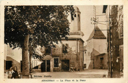 Armissan * La Place Et La Poste * Ptt - Autres & Non Classés