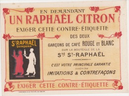 BUVARD LIQUEUR ST RAPHAEL  CITRON - Liqueur & Bière