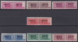 Trieste AMG-FTT Pacchi Postali Serie Di 7 Valori Sass. 1/9 MNH** Cv. 201 - Pacchi Postali/in Concessione