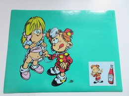 BD LE PETIT SPIROU Set De Table Offert Par KETCHUP HEINZ Usagé - Arte Della Tavola