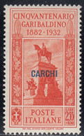 1916 1 Valore Sass. 25 MH* Cv 28 - Ägäis (Carchi)