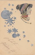Illustratori - Seie Di 4 Cartoline - Ritratti Egiziani - F. Piccola - Viagg - Molto Bella A Rilievo - 1900-1949