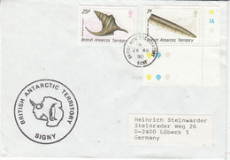 British Antarctic Territory (BAT) 1990 Cover Ca Signy  Ca Signy  26 NO 90 (BAT319A) - Covers & Documents