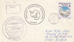 British Antarctic Territory (BAT) 1989 Cover Ship Visit HMS Endurance Ca Signy 20 JA 89 (BAT321) - Briefe U. Dokumente