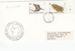 British Antarctic Territory (BAT) 1991 Cover Ship Visit RRS Bransfield Ca SHalley 23 DE 91 (BAT322) - Covers & Documents