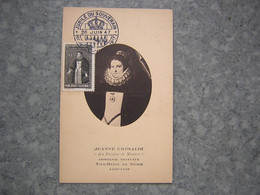 MONACO - TIMBRE SUR CARTE - JUBILE DU SOUVERAIN 1947 - Maximum Cards