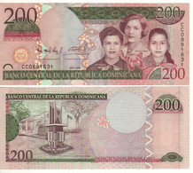 DOMINICAN   Rep.  200  Pesos Dominicanos P178A   Dated 2009   (Mirabal Sister + Monument At Back) - Dominicana