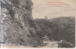 Durfort Route De Cammazes Carte Postale Animee  1919 - Dourgne